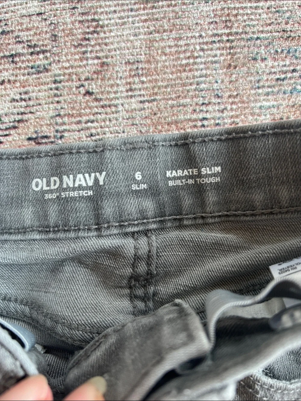 Old Navy Boys Distressed Skinny Jeans - Gray size 6 Slim